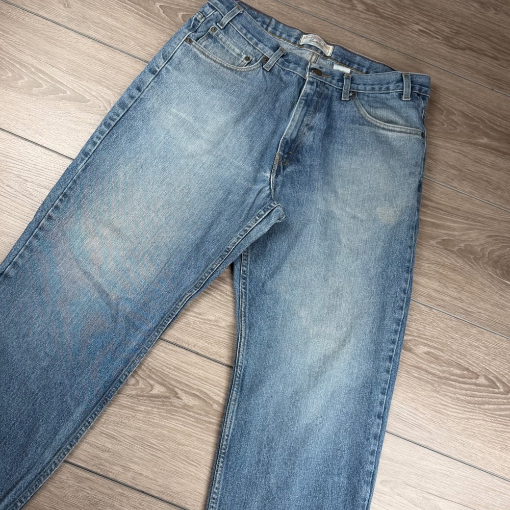 Levi Strauss Mens Jeans Loose Relaxed Fit Light Wash Blue 36x30